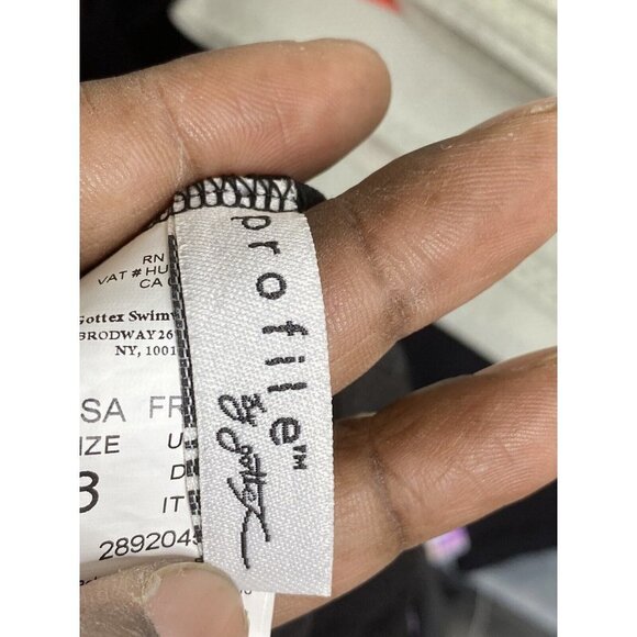 Profile by Gottex Woman's  Tricolore Printed Flyaway One-Piece Swimsuit US 8 - Picture 7 of 9